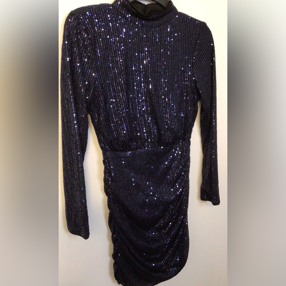 Eilly bazar navy sequin backless dress size XS - Picture 5 of 7